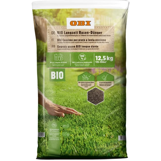 Obi Bio Langzeit-Rasendünger 12,5 kg