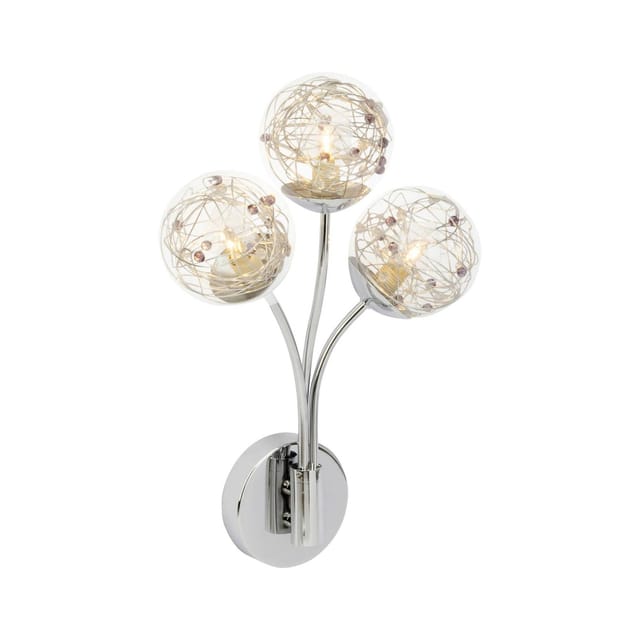 Brilliant Wandleuchte Joya 3-flammig Chrom