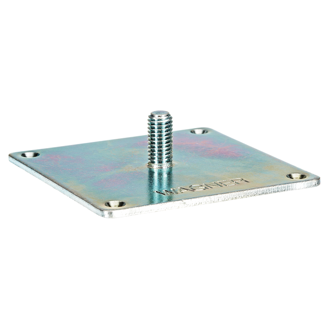 Wagner System Anschraubplatte ST 3991 Stahl 90 mm x 90 mm