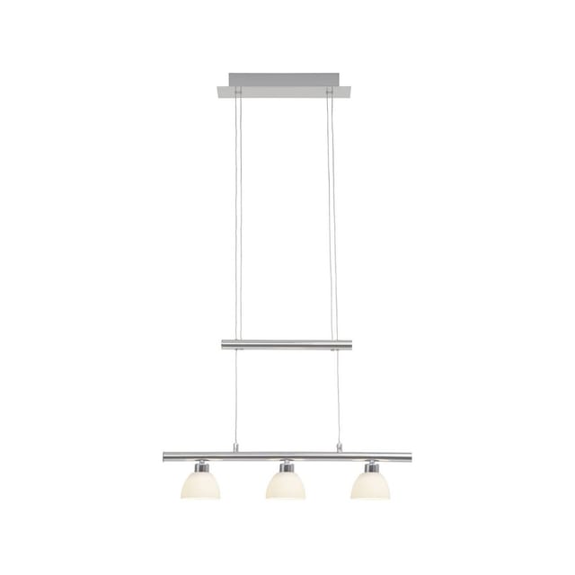 Brilliant LED-Pendelleuchte Tonja 3-flammig Chrom und Weiß