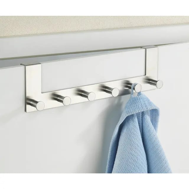 Wenko Türgarderobe Celano 6 Haken Edelstahl rostfrei