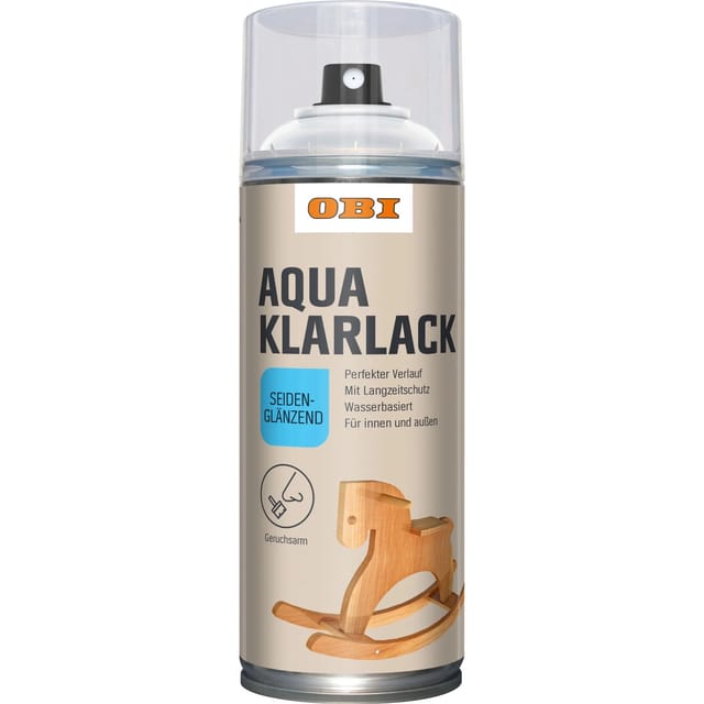 OBI Klarlack Spray Transparent seidenglänzend wv 400 ml
