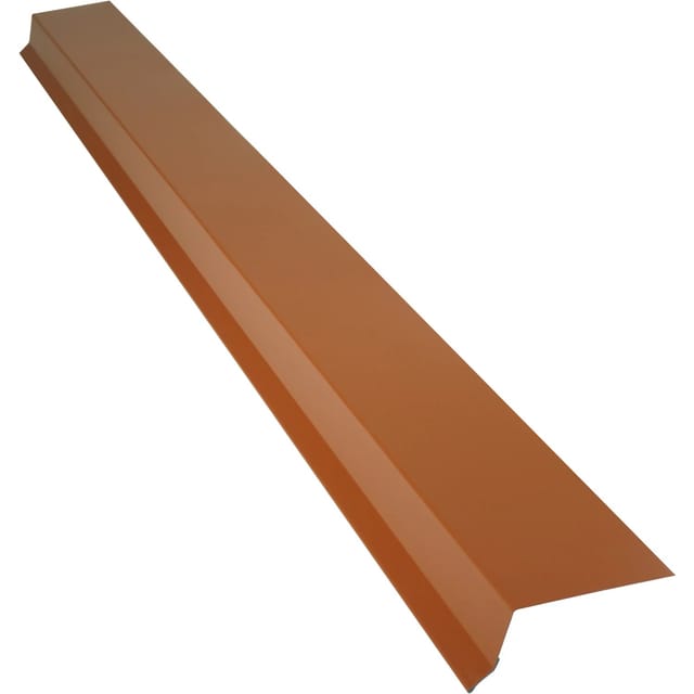 Traufblech Trapez 30 mm x 80 mm x 1.000 mm Ziegelrot