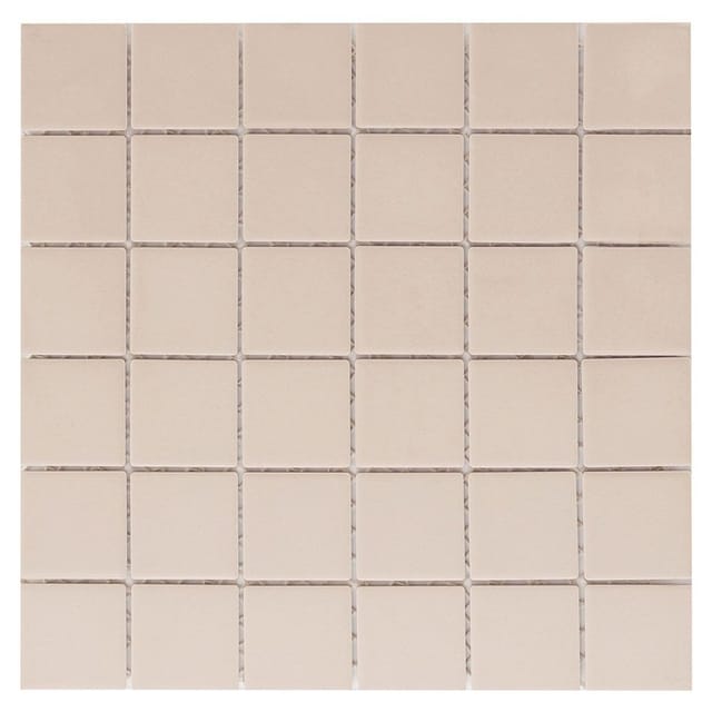 Mosaikmatte Antislip Weiß Keramik 30 cm x 30 cm