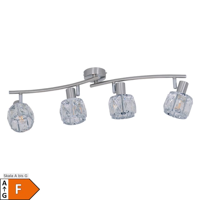 Näve LED Spot Josefa 4-flammig Stahl Blank