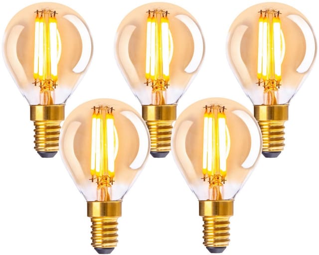 Näve LED-Leuchtmittel E14 Globeform 3,9 W 315,m 5er Set 7,8 x 45 cm (H x Ø)