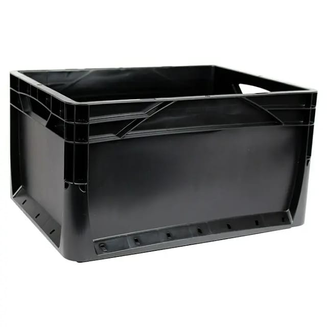 Eurobox-System Box Vollwand 40 x 30 x 22 cm Schwarz