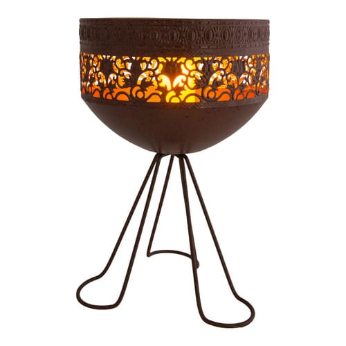 Näve LED-Deko-Solarleuchte mit Standfuß 34,5 cm mit Flammeneffekt