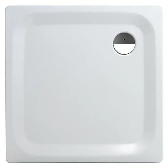 Sanicomfort Stahl Duschwanne 90 cm x 90 cm x 2,5 cm Weiß