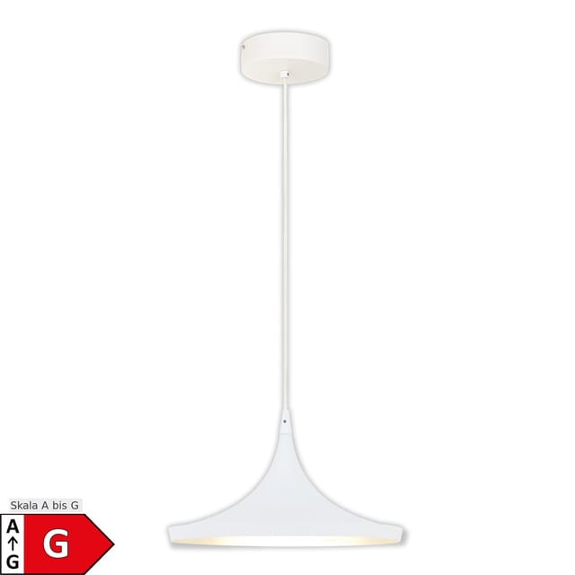 Näve LED-Pendelleuchte Oslo Weiß 37 cm