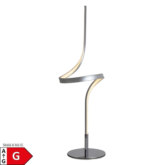 Näve LED-Tischleuchte Loop Line Silber 36 cm