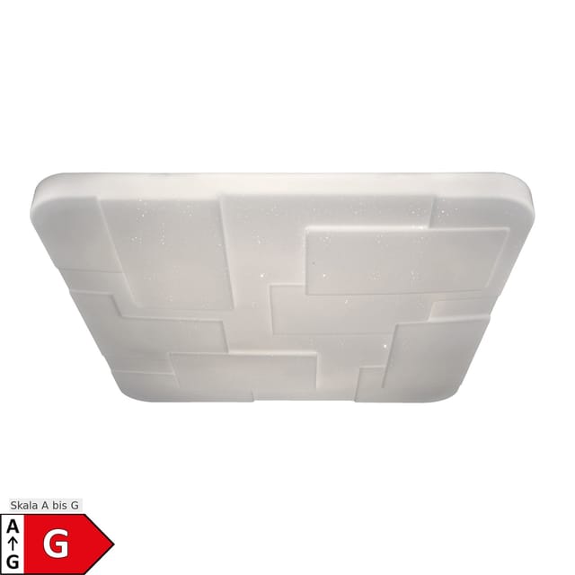 Näve LED-Deckenleuchte Luxor mit Kristalleffekt 54 x 54 cm