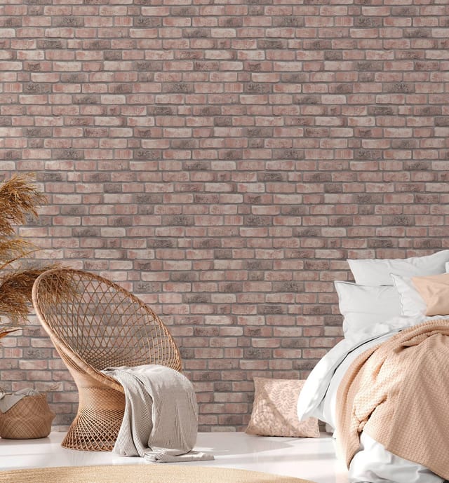 A.S. Création Vliestapete in Ziegelstein Optik Beige 10,05 m x 0,53 m