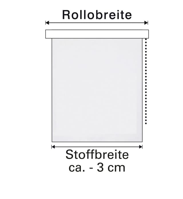 Gardinia Rollo EasyFix Uni 120 cm x 150 cm Steingrau