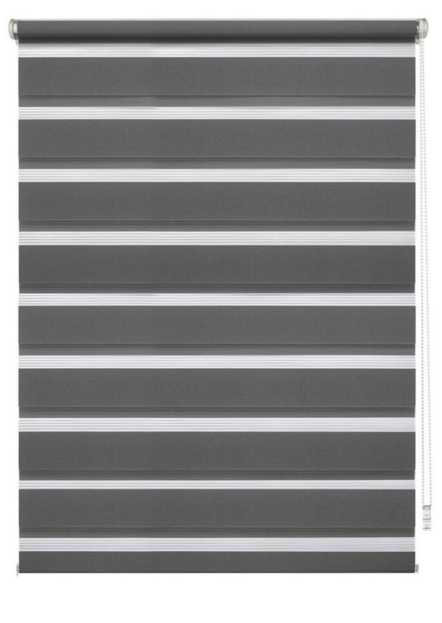 Gardinia Doppelrollo EasyFix mit Montageschiene 90 cm x 150 cm Anthrazit