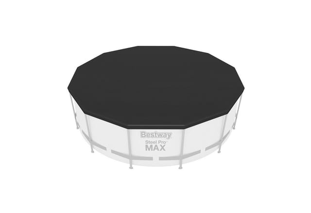Bestway Flowclear Poolabdeckung PVC Schwarz Ø 366 cm