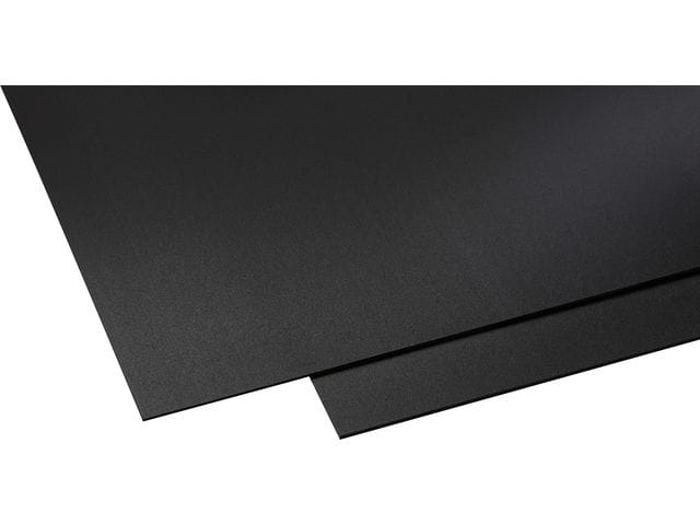 Kunststoffplatte Guttagliss Hobbycolor Schwarz 50 cm x 50 cm