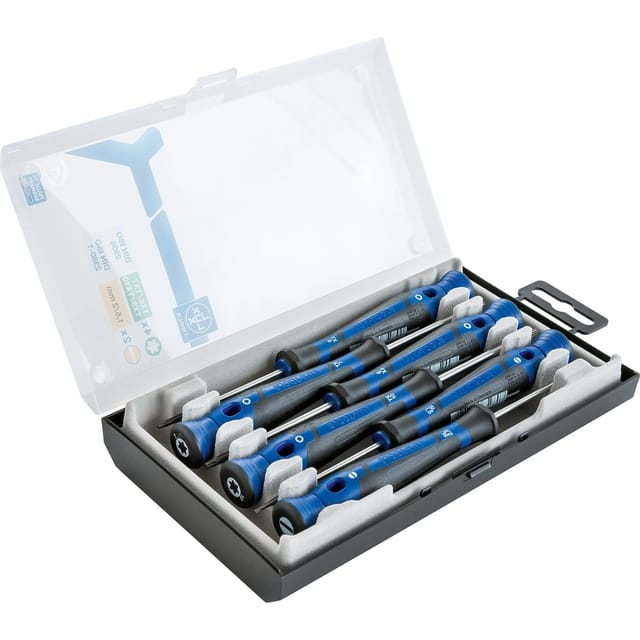 LUX-TOOLS Präzisions-Schraubendrehersatz 6-teilig