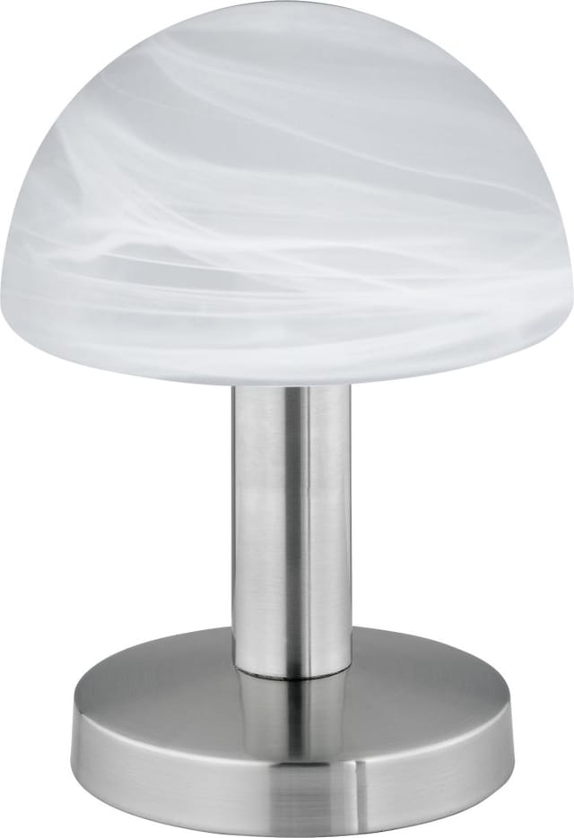 Trio Design-Tischleuchte Fynn II 1-flammig Nickel Matt 21 cm x 15 cm