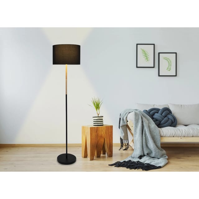 Näve Stehleuchte Tessile Schwarz Textil 150 cm