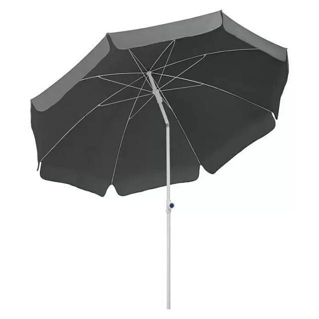Schneider Marktschirm Ø 240 cm Anthrazit mit Push-Up Mechanik