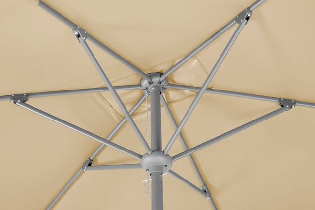 Schneider Marktschirm 300 cm x 200 cm Natur mit Kurbelmechanik