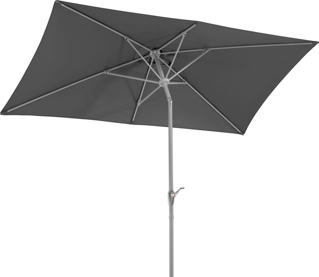 Schneider Marktschirm 300 cm x 200 cm Anthrazit mit Kurbelmechanik