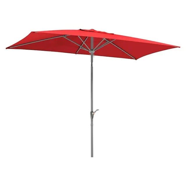 Schneider Marktschirm 300 cm x 200 cm Rot mit Knickfunktion