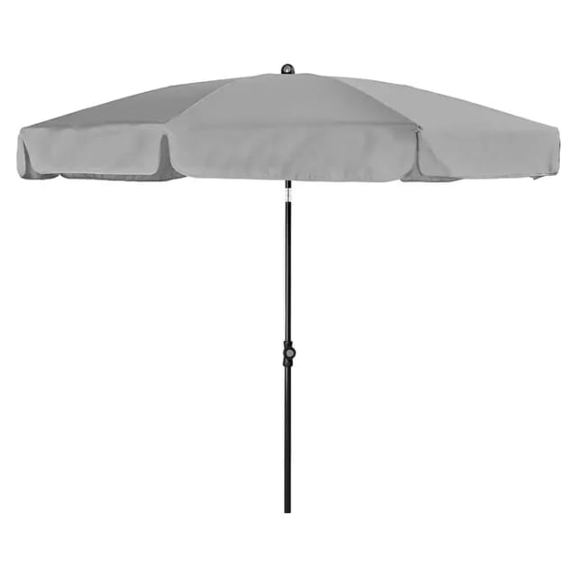 Doppler Balkonschirm Sunline Ø 200 cm Hellgrau mit Knickfunktion