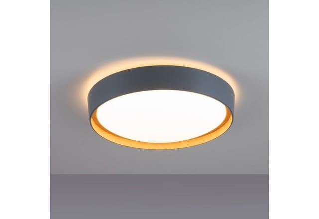 Just Light. LED-Deckenleuchte Emilia Grau Ø 40 cm