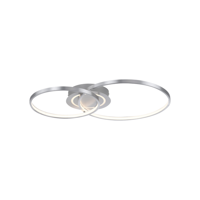 Just Light. LED-Deckenleuchte Asmina Aluminium 69 x 55 cm