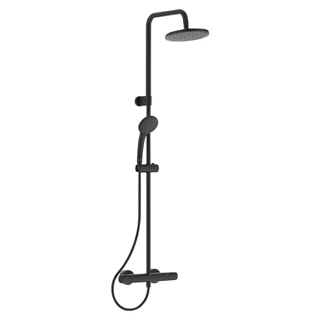 Ideal Standard Duschsystem Ceratherm T25 mit Teleskopfunktion Silk Black