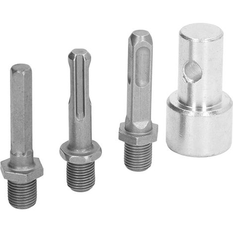 Bohraufsatz Für Bohrmaschine – Kohlenstoffstahl – 10 Mm Durchmesser – Wandelt Die Bohrmaschine In Eine Bodenbohrmaschine Um – Enthält 3 Bohrer