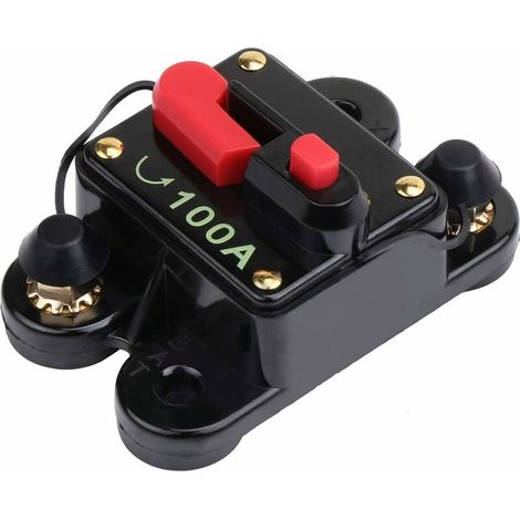 100-a-leistungsschalter Mit Manueller Rückstellung – Schutz Für Elektromotoren – 12v-24v-kompatibel – Vergoldete 4-gauge-eingänge