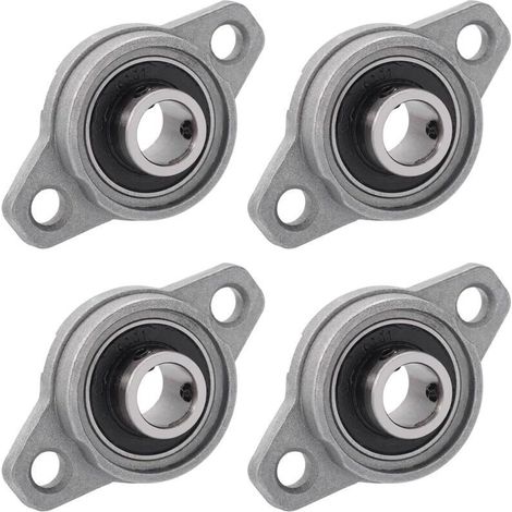 4 Stück Stehlager, Rhombische Flanschlager, Stehlager-kugellager, Flanschlager (12 Mm Innendurchmesser)