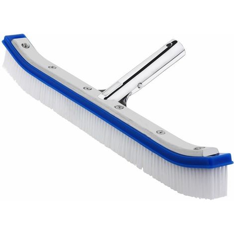 46 Cm Poolbürste – Steife Pvc-borsten Für Effektive Reinigung – Korrosionsbeständiger Aluminium-verbindungskopf