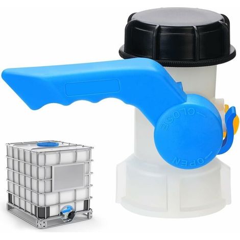 Absperrklappe Für 1000-liter-tank – 60-mm-ibc-adapter S60x6 – Robuste Dichtung – Säure- Und Laugenbeständig
