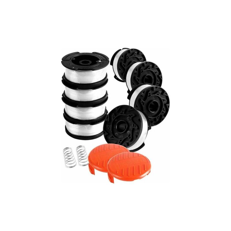 1,65 Mm Trimmerfadenspule – 8er-pack Nylonspulen, 9,14 M – Inkl. Schutzhüllen Und Federn – Kompatibel Mit Black & Decker