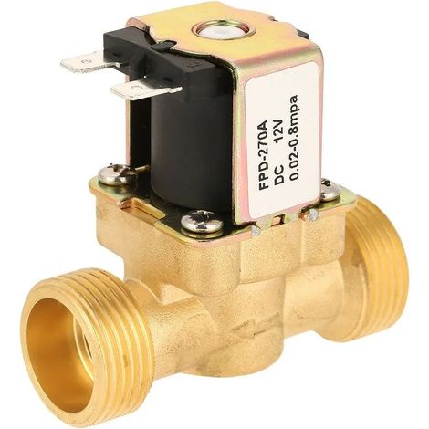 Elektrisches Magnetventil G3/4, Normalerweise Geschlossen – Rostbeständiges Messing – Druck 0,02–0,8 Mpa – Durchflussregelung Für Bewässerung – 12 V Dc