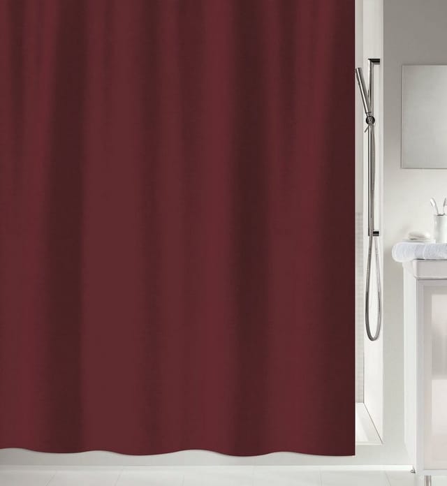 Spirella Duschvorhang Primo 120 cm x 200 cm Bordeaux