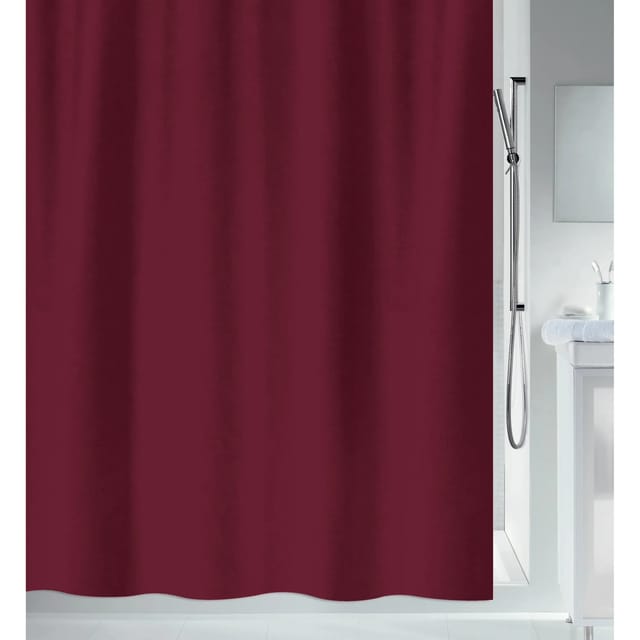 Spirella Duschvorhang Primo 240 cm x 180 cm Bordeaux