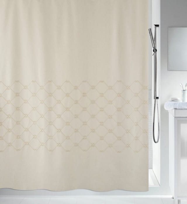 Spirella Duschvorhang Trento 180 cm x 200 cm Beige