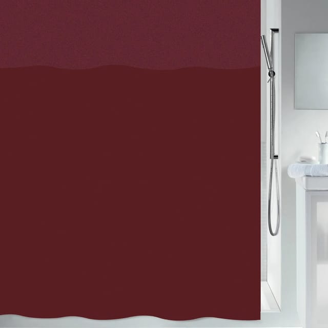Spirella Duschvorhang Urbanko 180 cm x 180 cm Rot