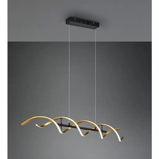 Trio LED-Pendelleuchte Sequence 1-flammig Goldfarbig 104,5 cm x 16 cm