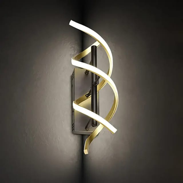 Trio LED-Wandleuchte Sequence 1-flammig Messing Matt 13,5 cm x 20,5 cm