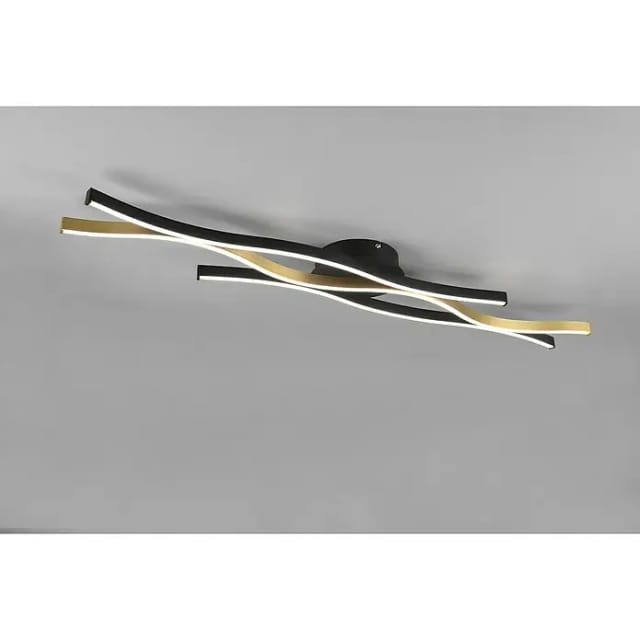 Trio LED-Deckenleuchte Blaze 1-flammig Messing Matt 107,5 cm x 18 cm