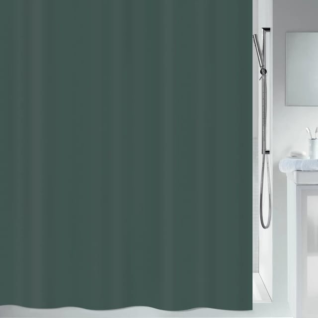 Spirella Duschvorhang Primo 240 cm x 180 cm Dunkelgrün