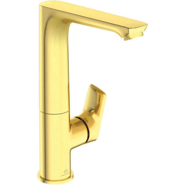 Ideal Standard WT-Armatur Connect Air mit hohem Auslauf o. Ablaufg. Brushed Gold