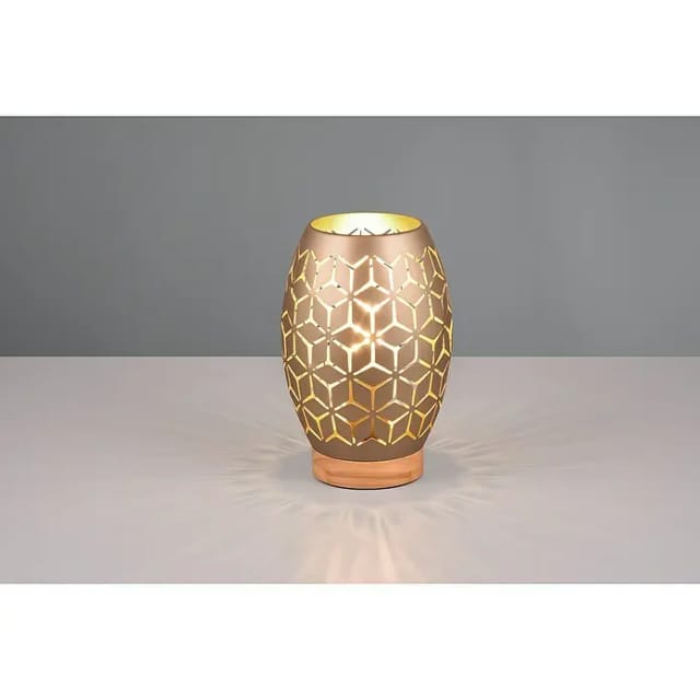 Reality Tischleuchte Bidar 1-flammig Coffee 15 cm x 15 cm