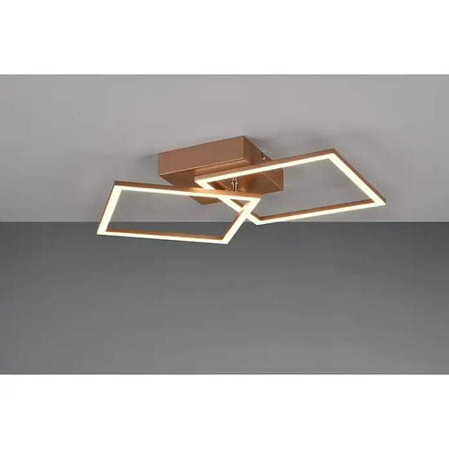 Reality LED-Deckenleuchte Trail 1-flammig Coffee 44,6 cm x 39,6 cm